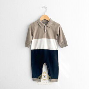 NWT Cute Baby & Toddler Boys One-piece Bodysuits Long Sleeve Pants Romper 12-18M